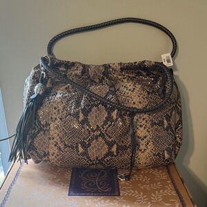 Brighton Chic Snake Print Shoulder Bag